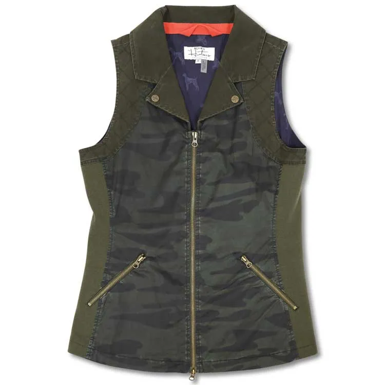 Kevin's Huntress Vintage Camo Washable Waxed Vest