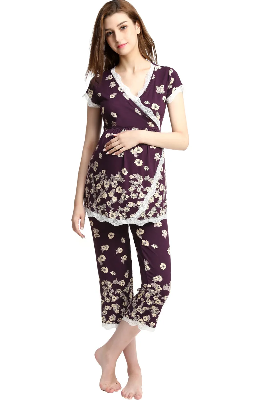 Kimi + Kai Maternity Addison Nursing PJ Set