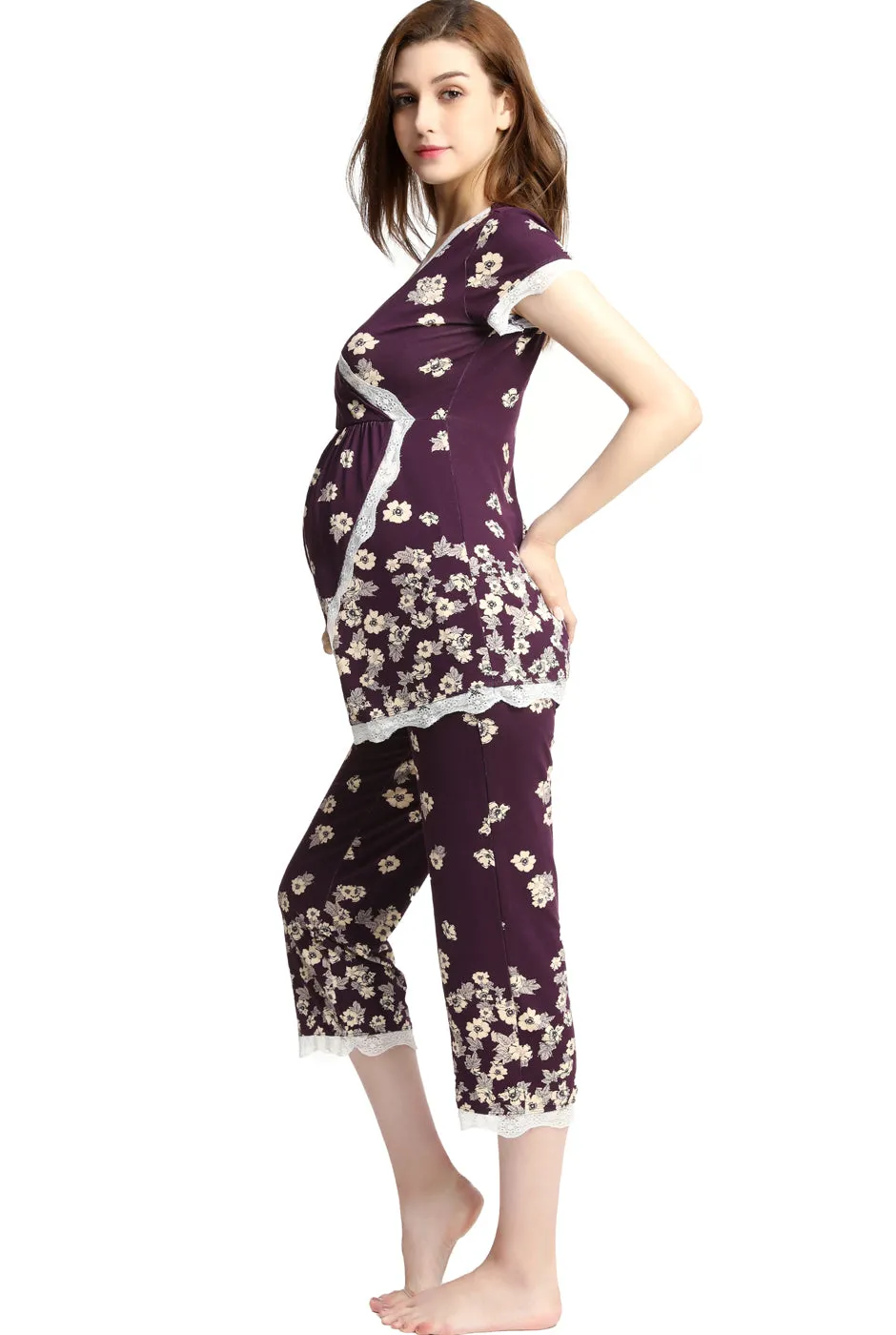 Kimi + Kai Maternity Addison Nursing PJ Set