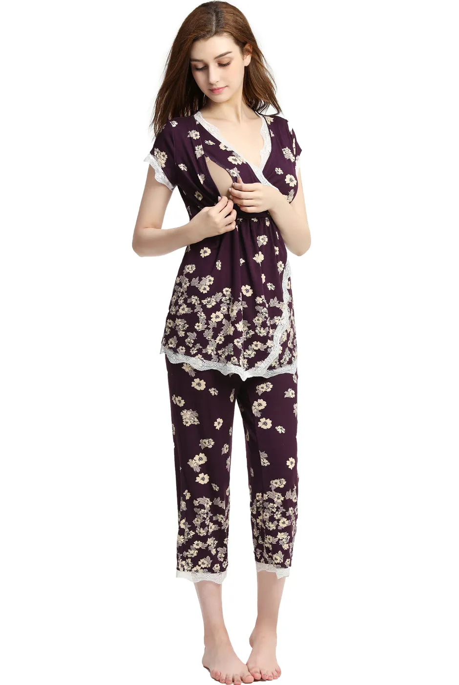 Kimi + Kai Maternity Addison Nursing PJ Set