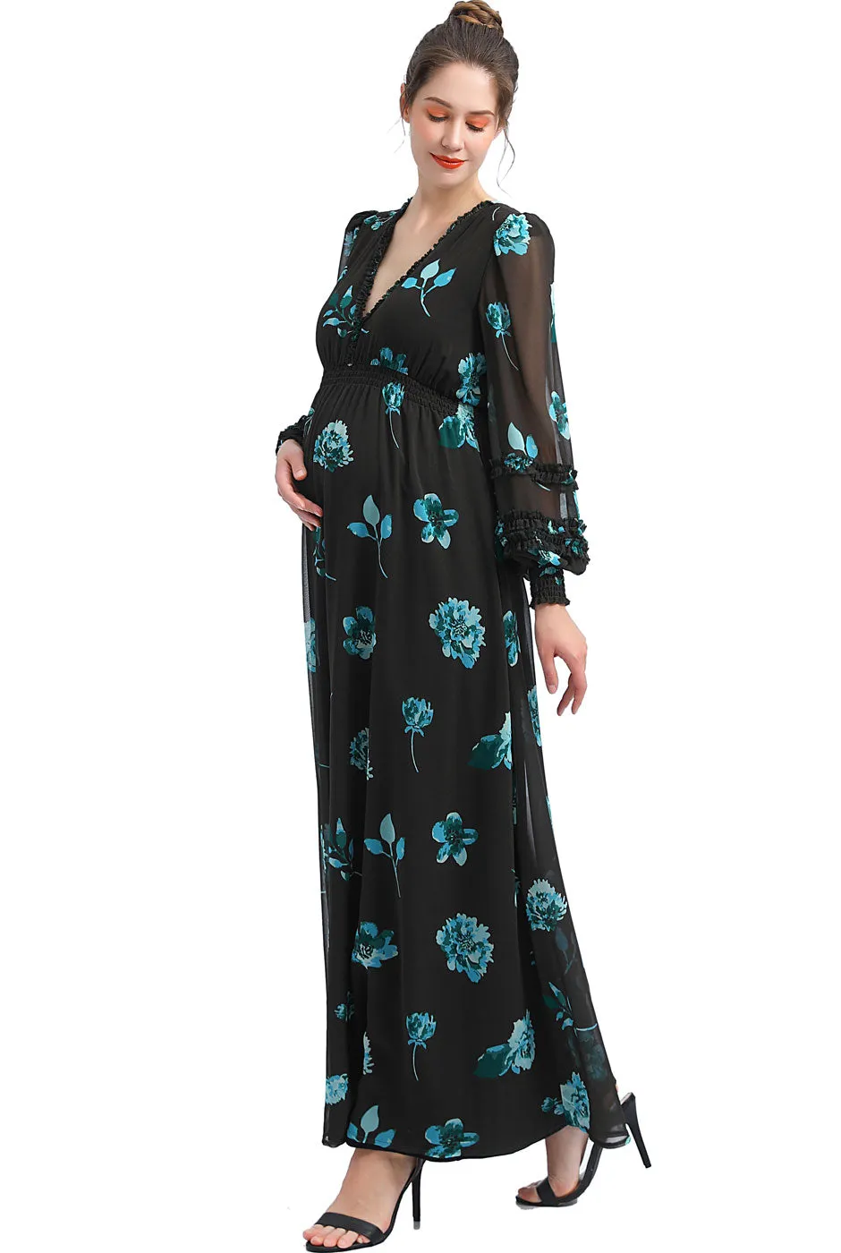 Kimi + Kai Maternity Elena Maxi Dress