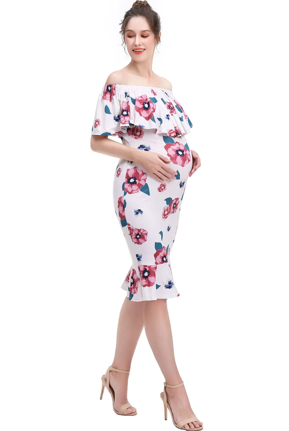 Kimi + Kai Maternity Kyla Nursing Mermaid Dress