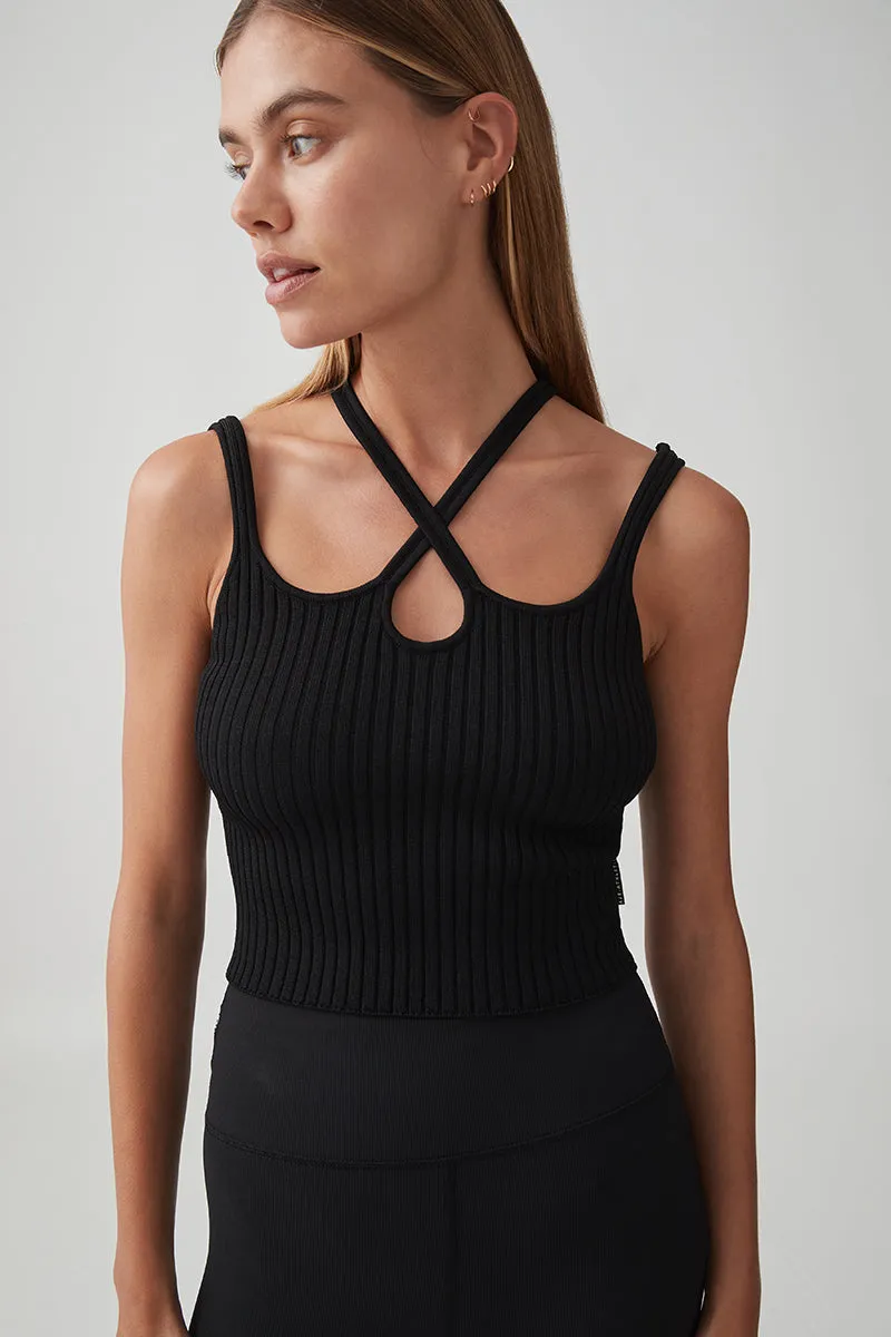 Knitted Triple Strap Tank 165 -          