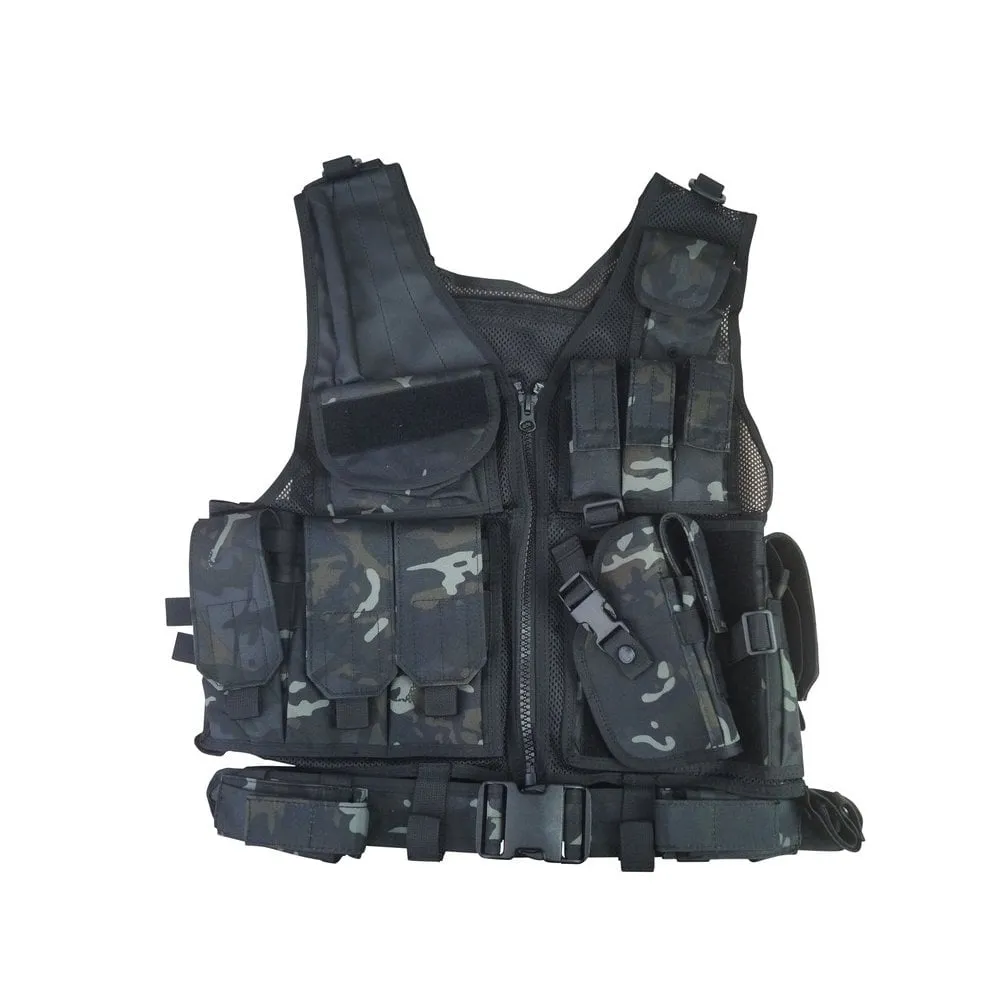 Kombat UK Cross Draw Tactical Vest (Btp Black)