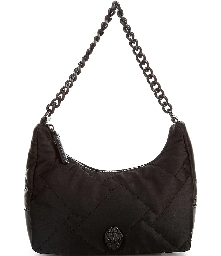 Kurt Geiger London Recycled Quilted Nylon Convertible Hobo Shoulder Bag