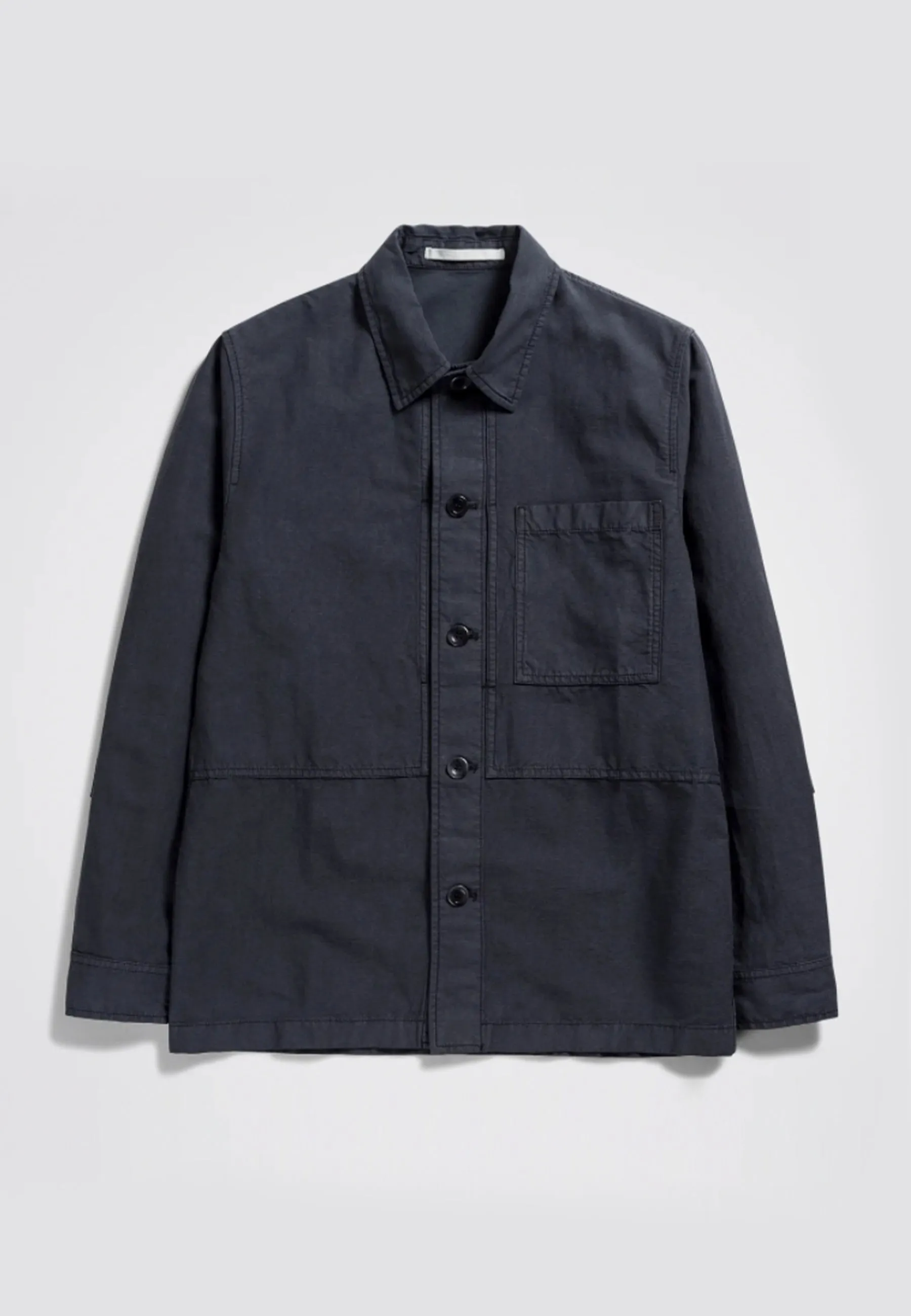 Kyle Cotton Linen Jacket - slate grey