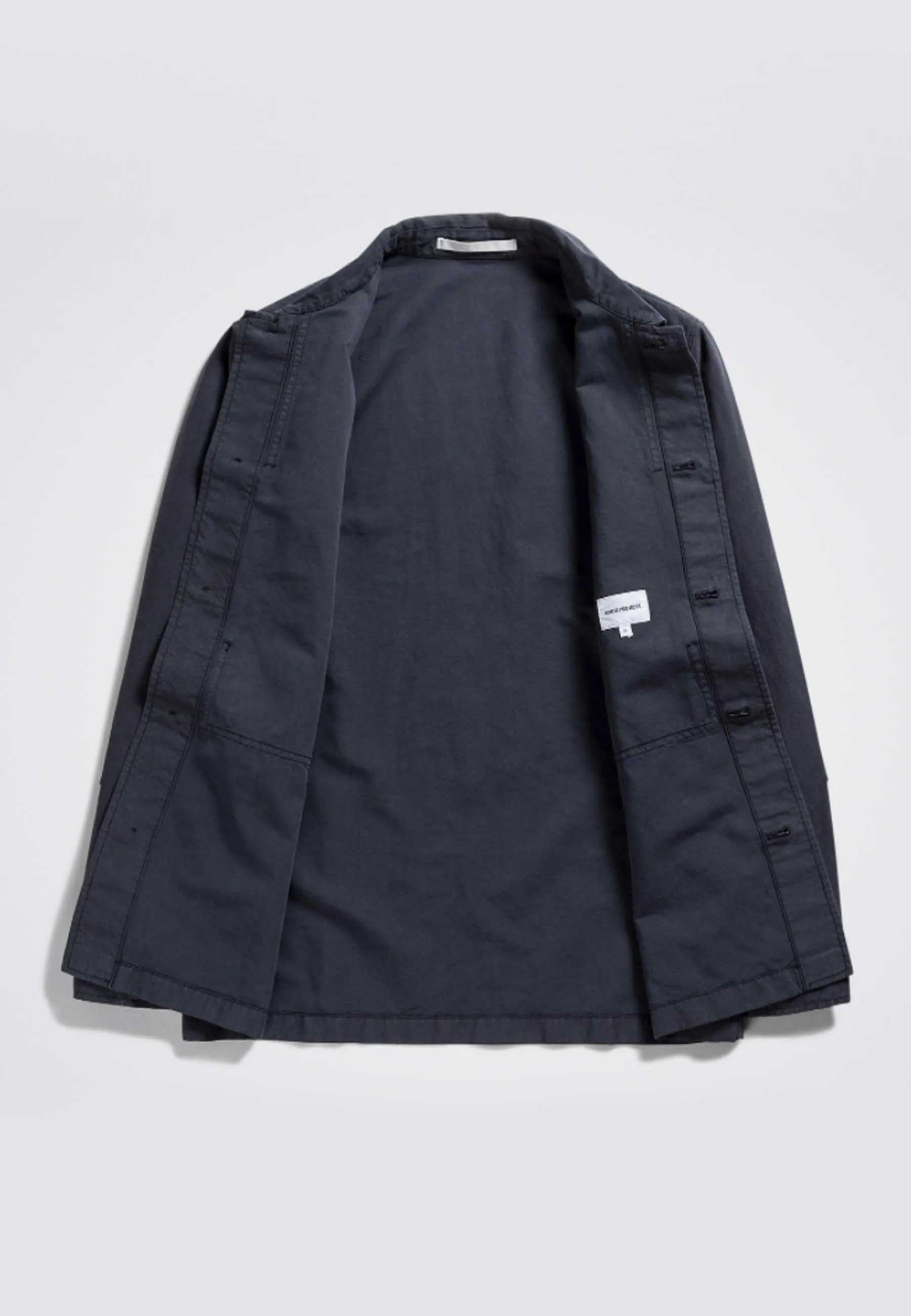 Kyle Cotton Linen Jacket - slate grey