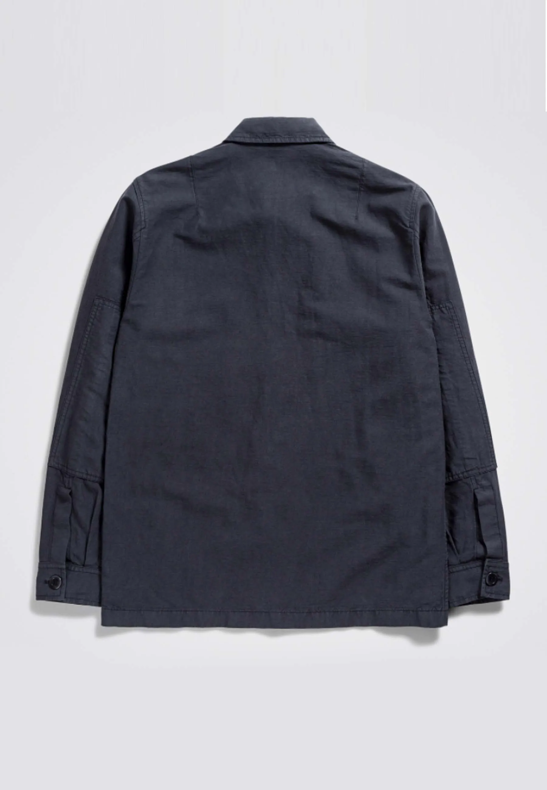 Kyle Cotton Linen Jacket - slate grey