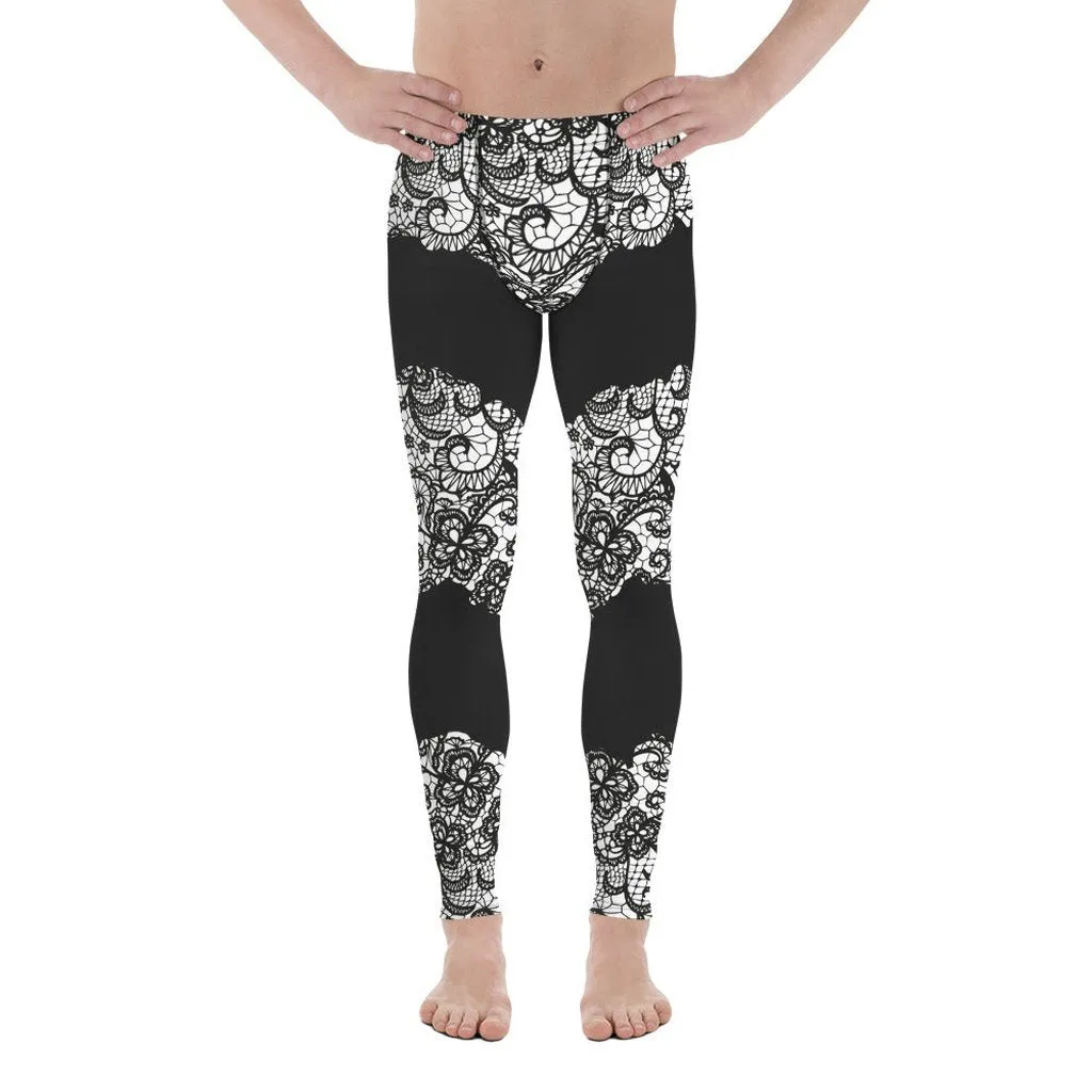 Lace Cut Out Men's Leggings