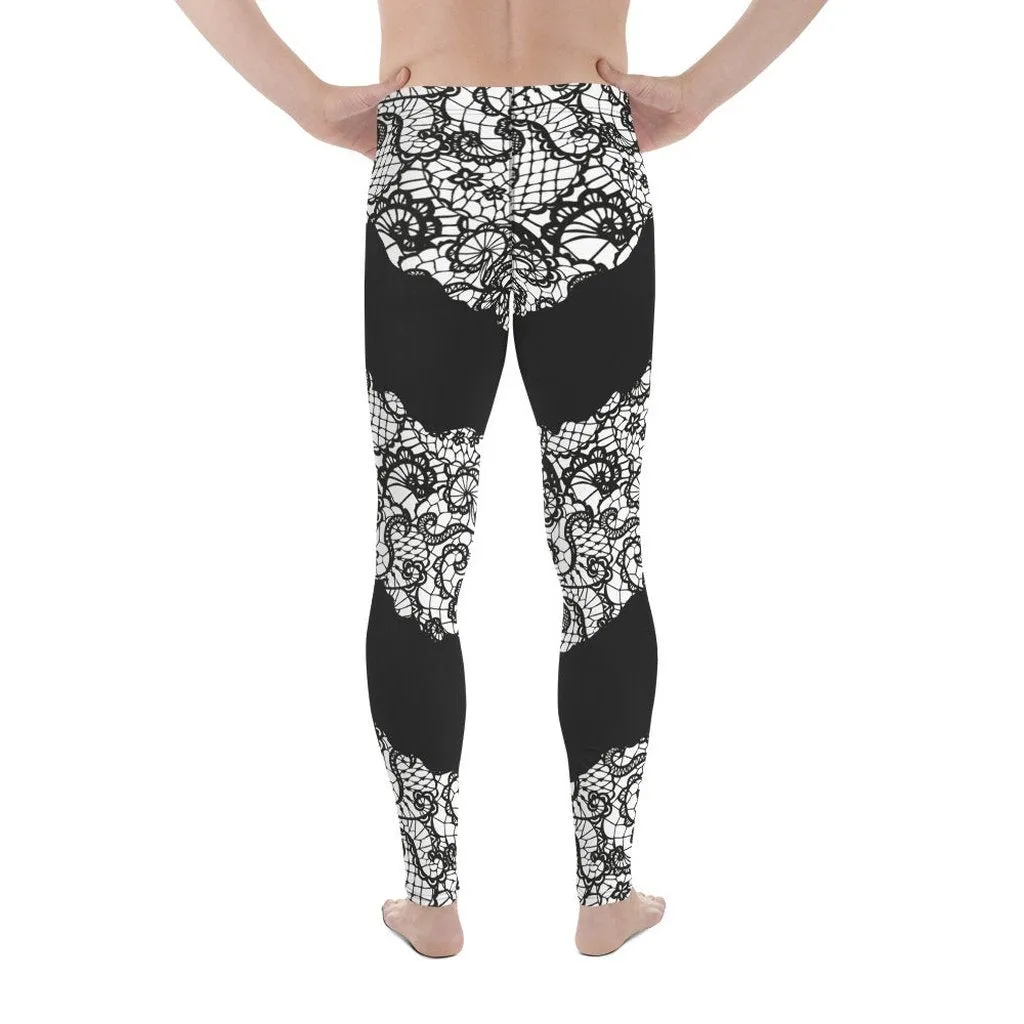 Lace Cut Out Men's Leggings