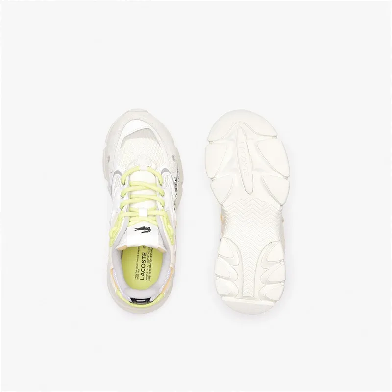 Lacoste Womens L003 Neo Trainers Off White/Light Green