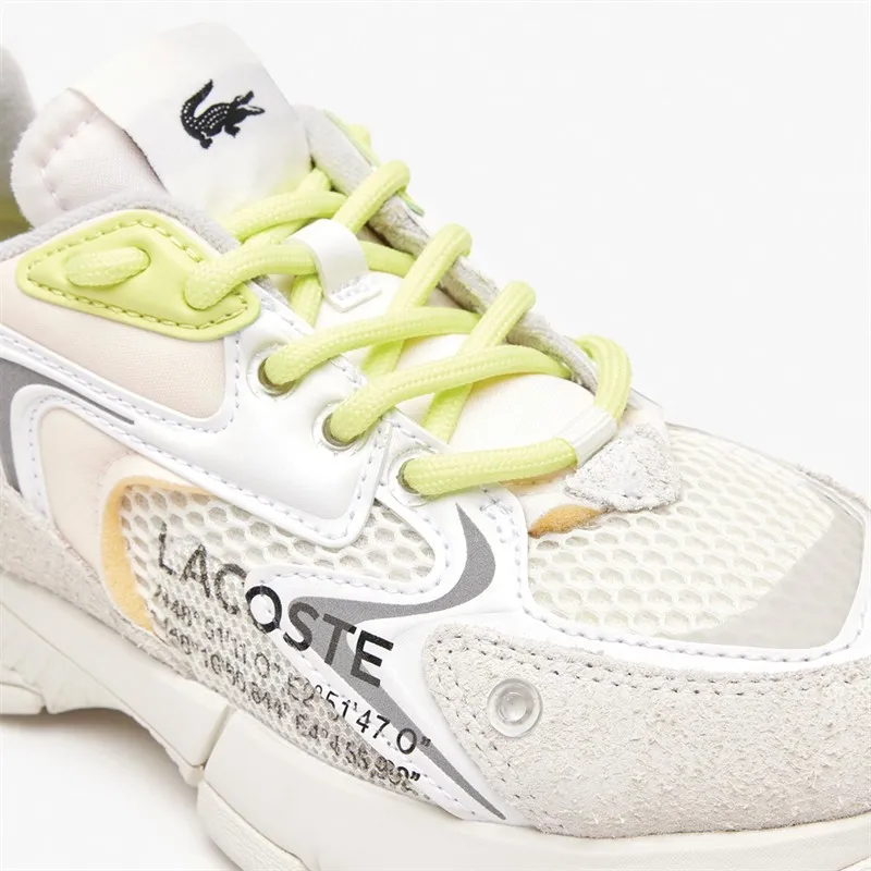 Lacoste Womens L003 Neo Trainers Off White/Light Green