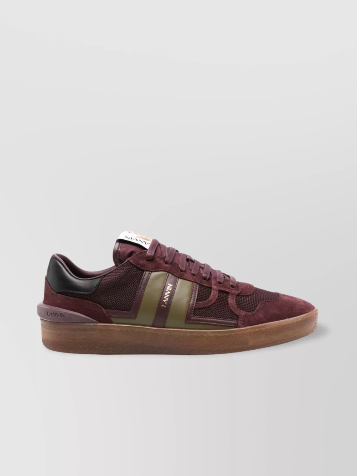 Lanvin   Low top sneakers with side stripe detailing