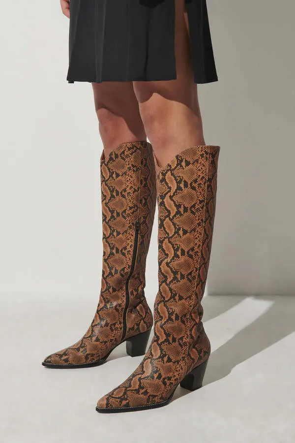 Laraha Boot - Brown Snake