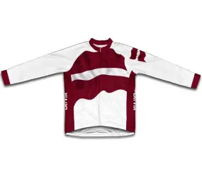 Latvia Flag Winter Thermal Cycling Jersey