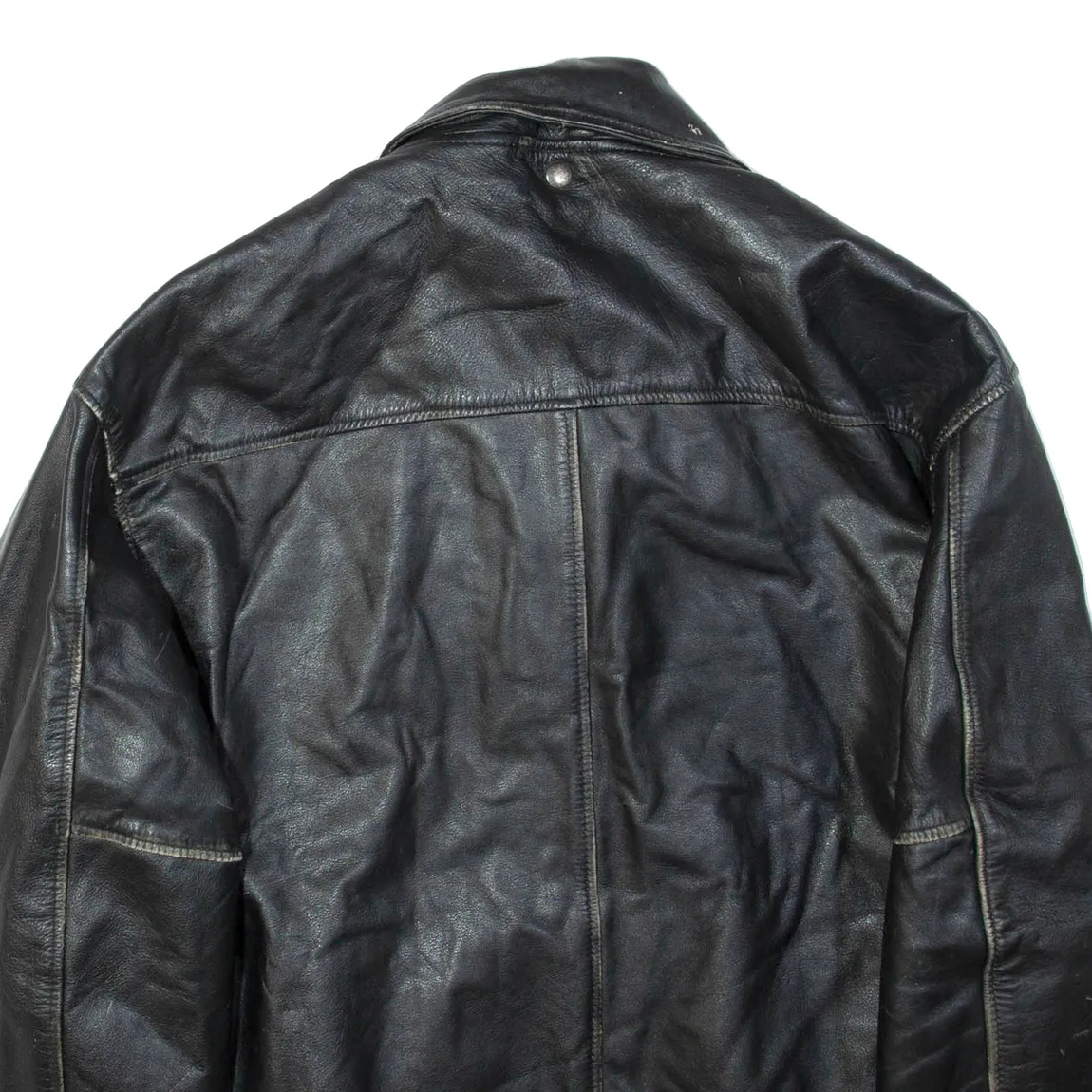 LEVI'S Mens Jacket Black Leather L