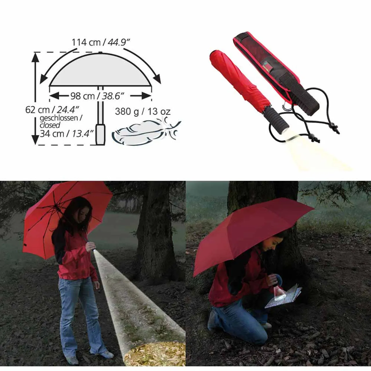 Light Trek Automatic Flashlite Umbrella