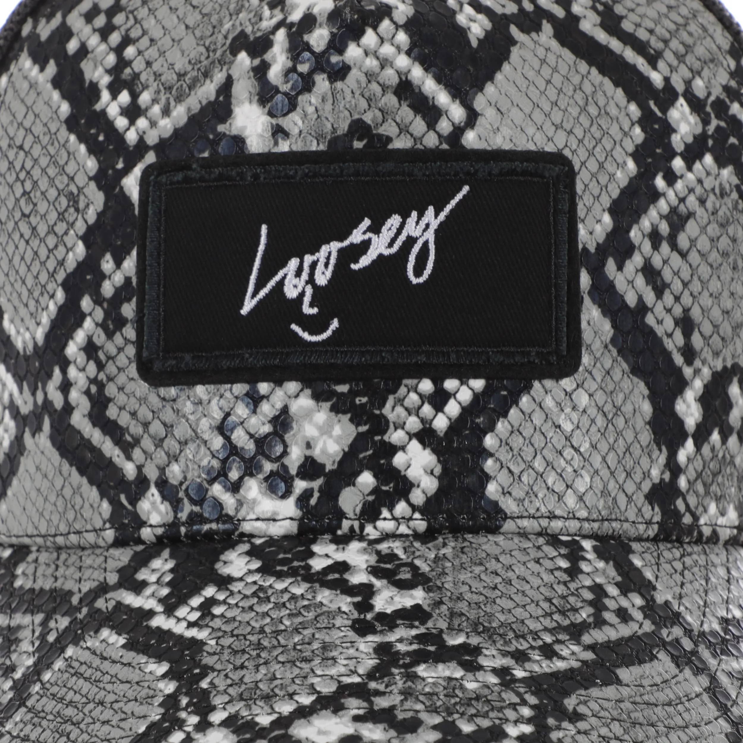 Loosey Grey Snake Skin Trucker Hat