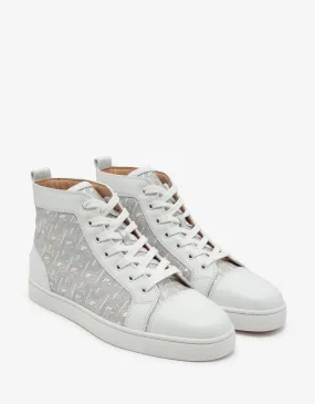 Louis CL Motif White High Top Trainers -