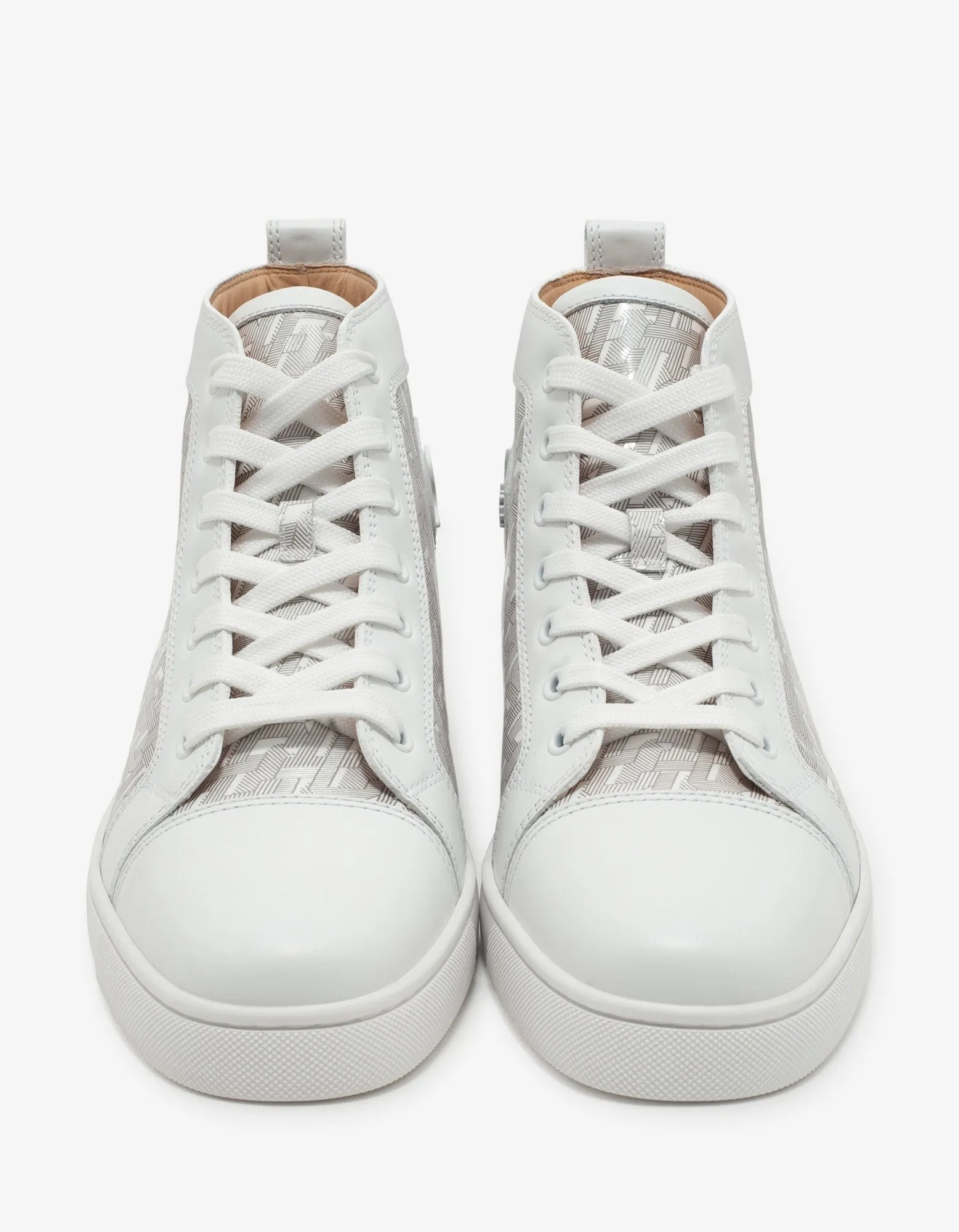 Louis CL Motif White High Top Trainers -