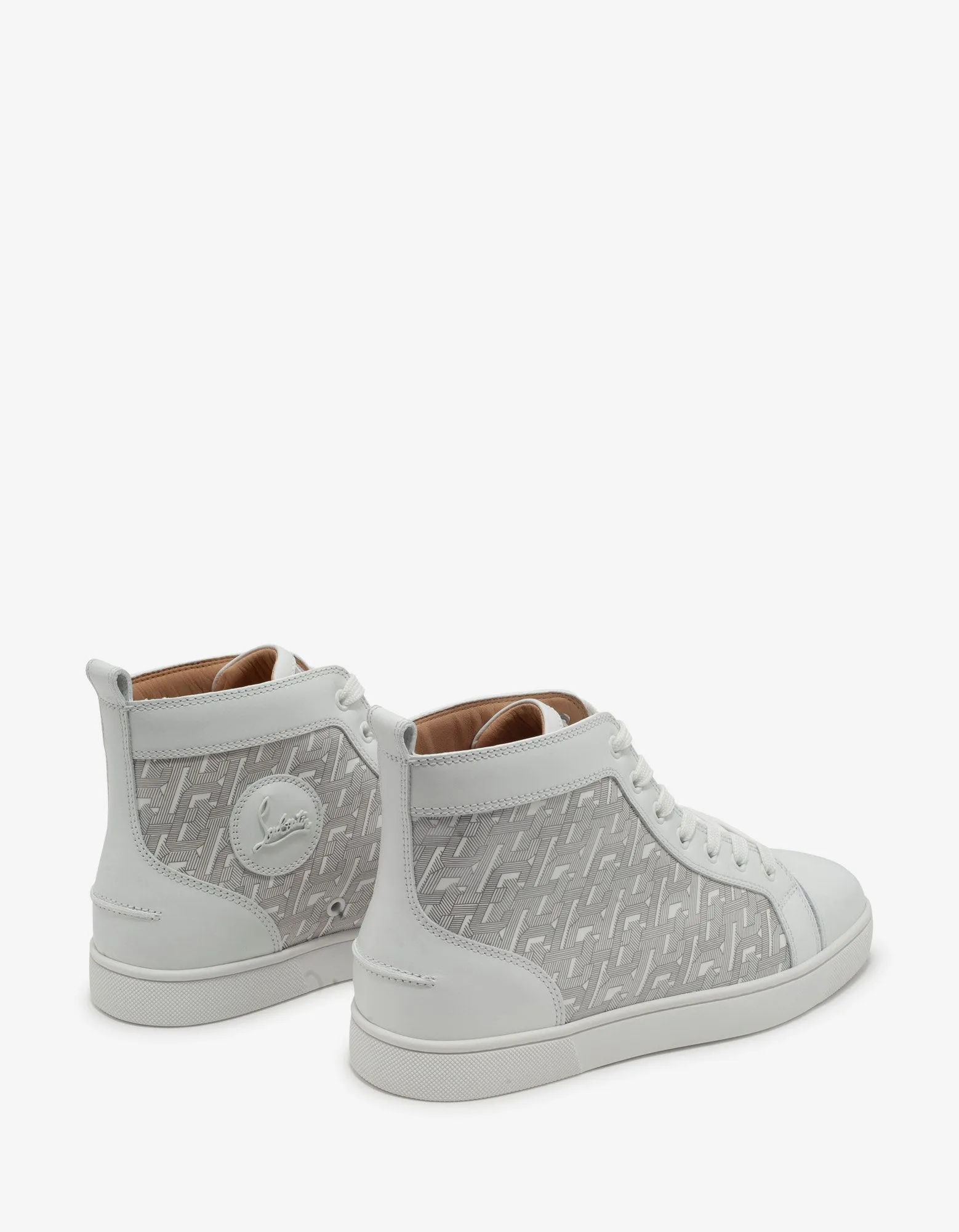 Louis CL Motif White High Top Trainers -