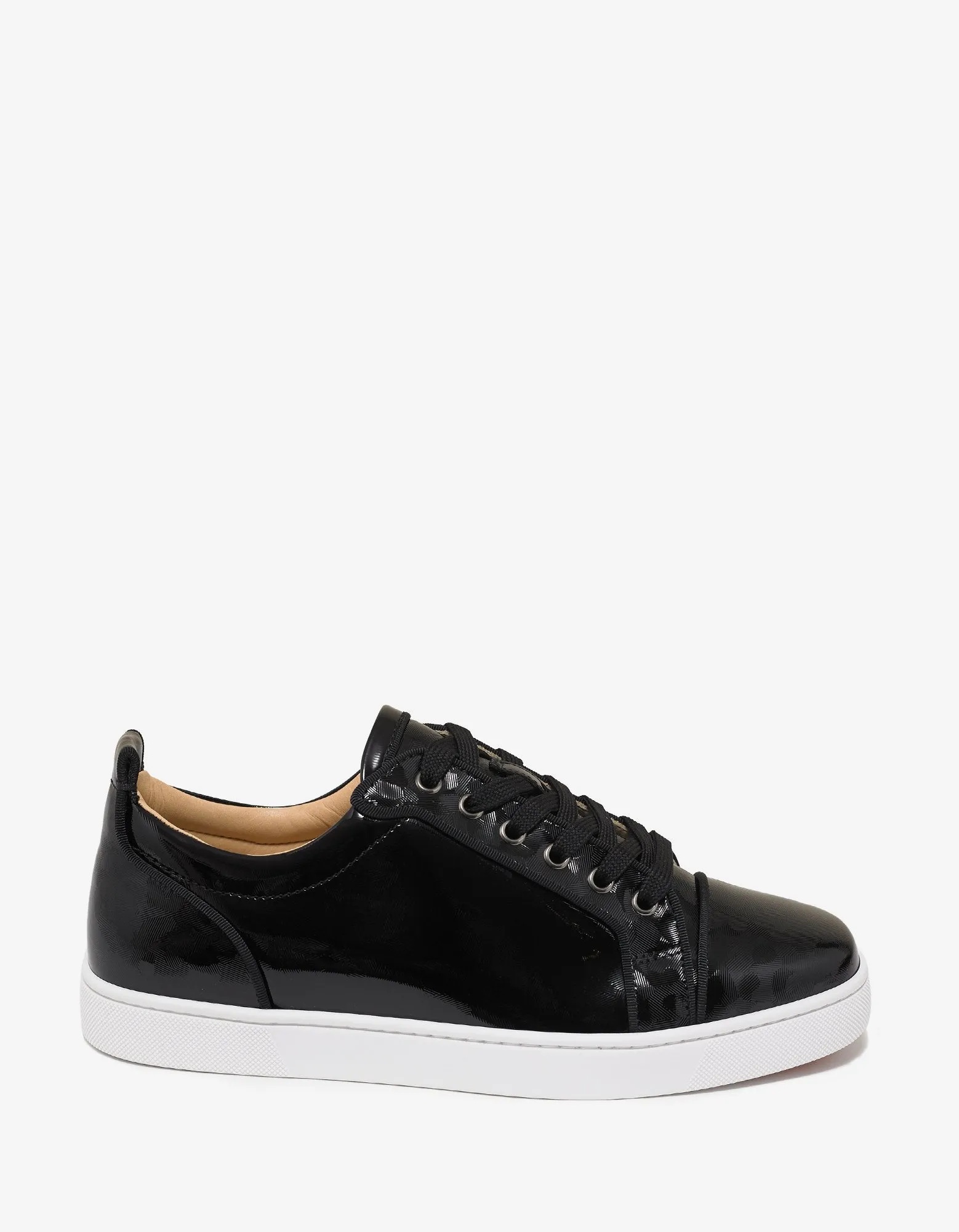 Louis Junior Orlato Flat Black Panther Print Trainers