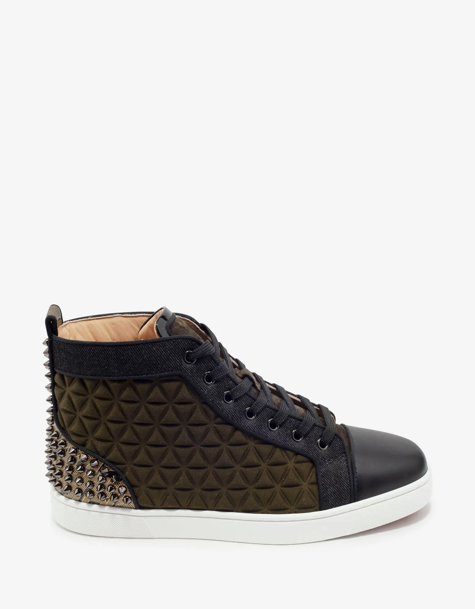 Louis Spikes III Waffle Neoprene High Top Trainers