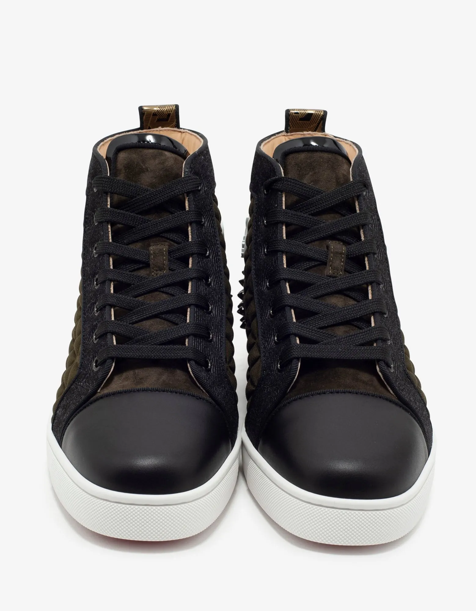 Louis Spikes III Waffle Neoprene High Top Trainers