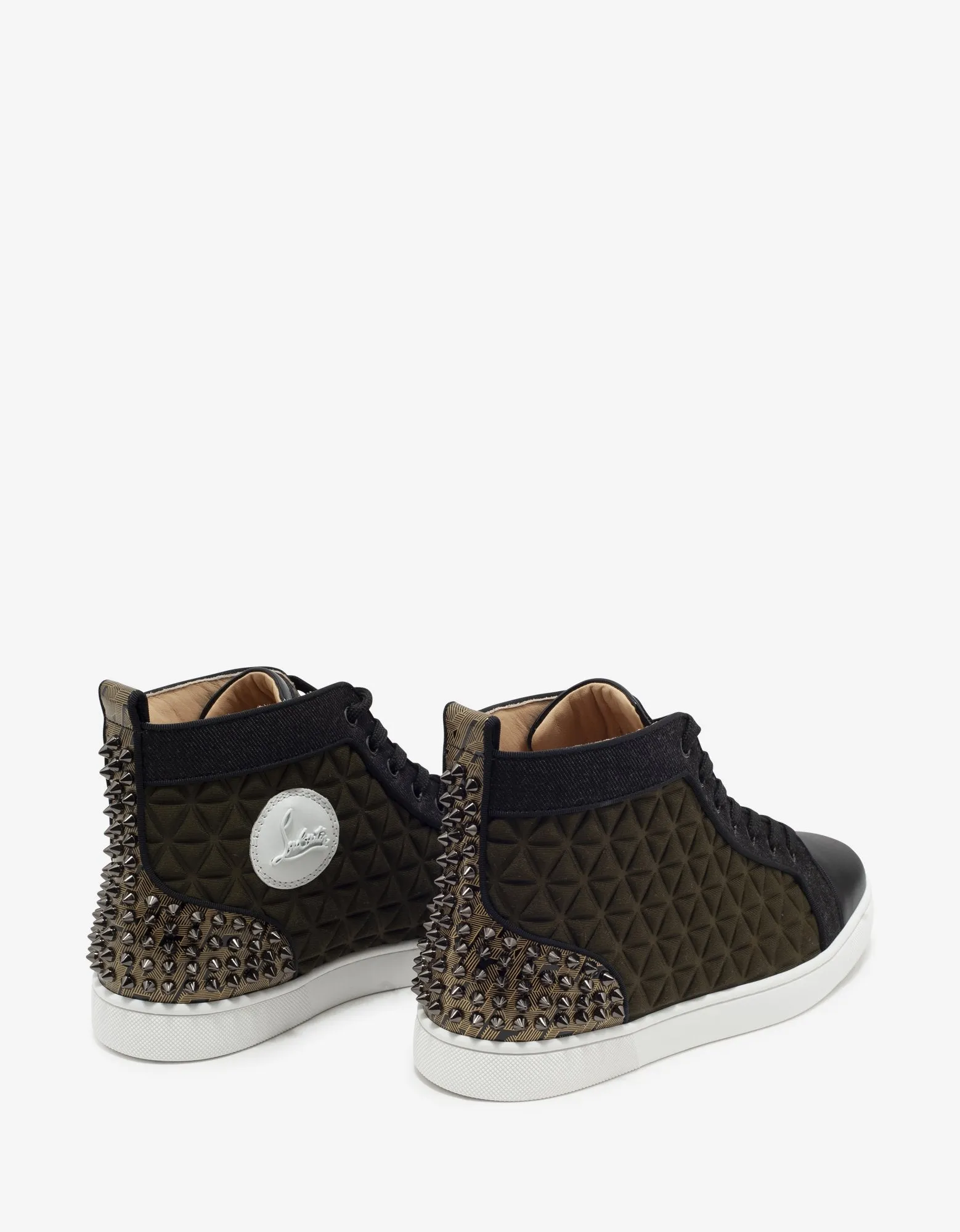 Louis Spikes III Waffle Neoprene High Top Trainers