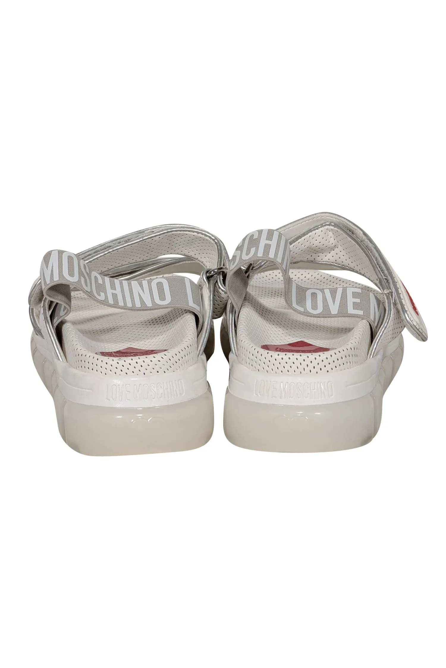 Love Moschino - White Velcro Strappy Sandals Sz 7