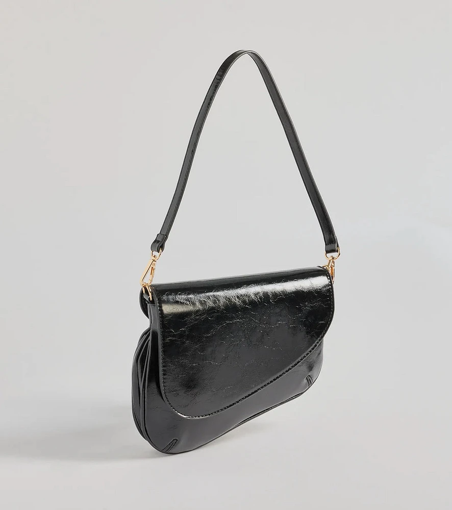 Luxe Impression Saddle Shoulder Bag