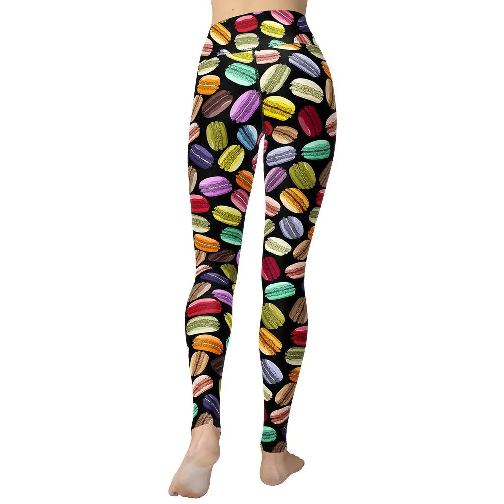 Macaroons Pattern Yoga Leggings