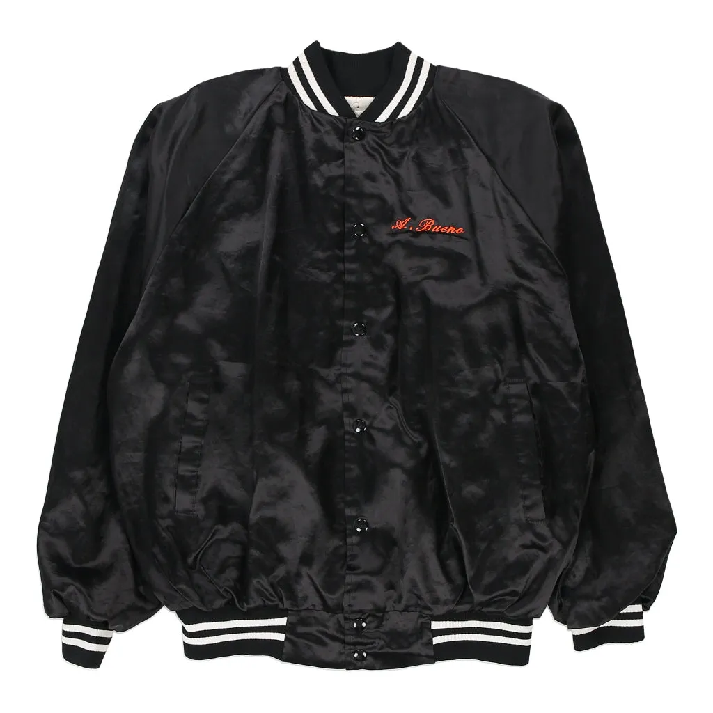 Made in USA Auburn Varsity Jacket - Large Black Polyester Blend