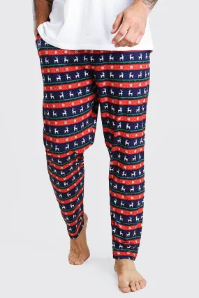 MAN Novelty Fairisle Christmas Lounge Joggers