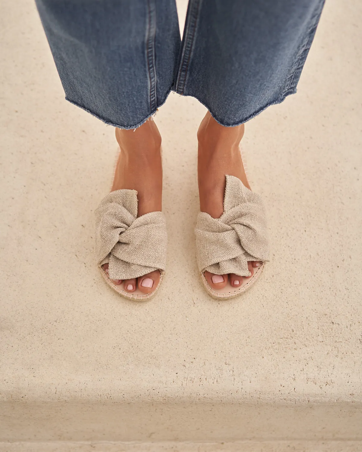 Manebi   Sandals With Knot La Havana Natural Organic Hemp