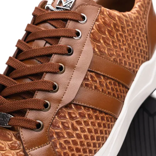 Marco Di Milano Verona Honey Python & Calfskin Sneakers