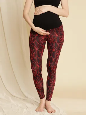 Maternity Overbelly Printed Leggings