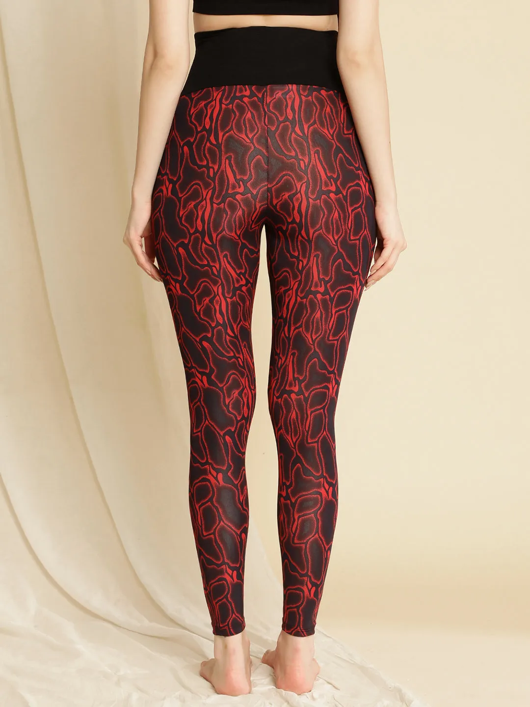 Maternity Overbelly Printed Leggings