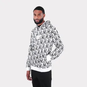 MDB Couture Men's Monogram Woven Hoodie Sweatshirt