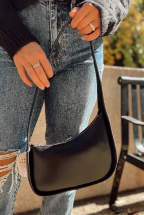 Melie Bianco: Willow Recycled Vegan Shoulder Bag - Black