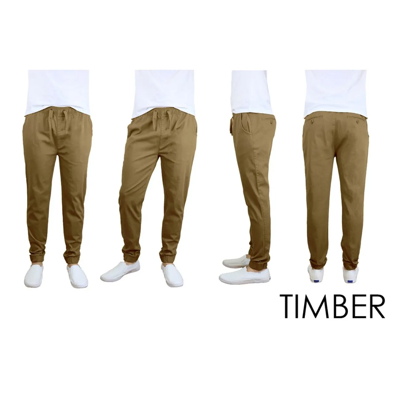 Men's Slim Fit Basic Stretch Joggers