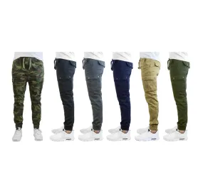 Men's Stretch Fit Cotton Cargo Joggers