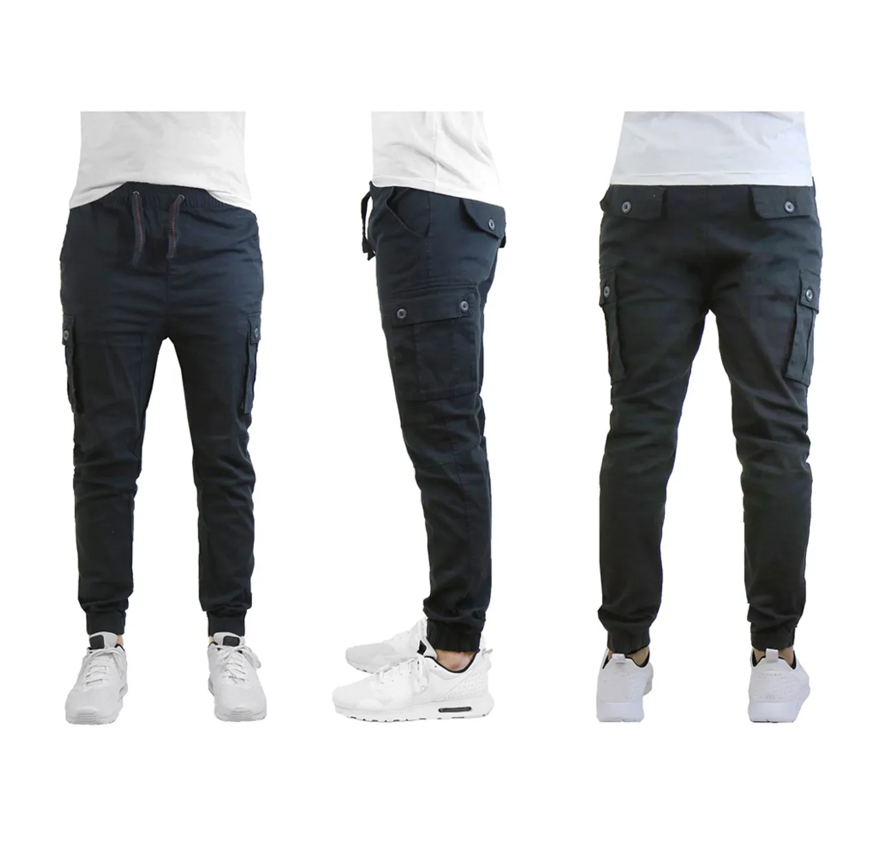 Men's Stretch Fit Cotton Cargo Joggers