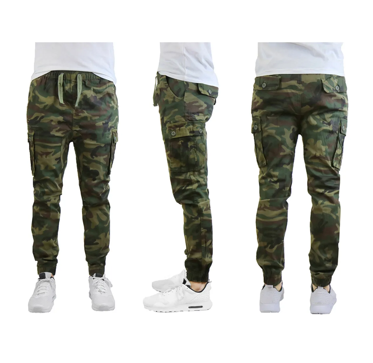 Men's Stretch Fit Cotton Cargo Joggers