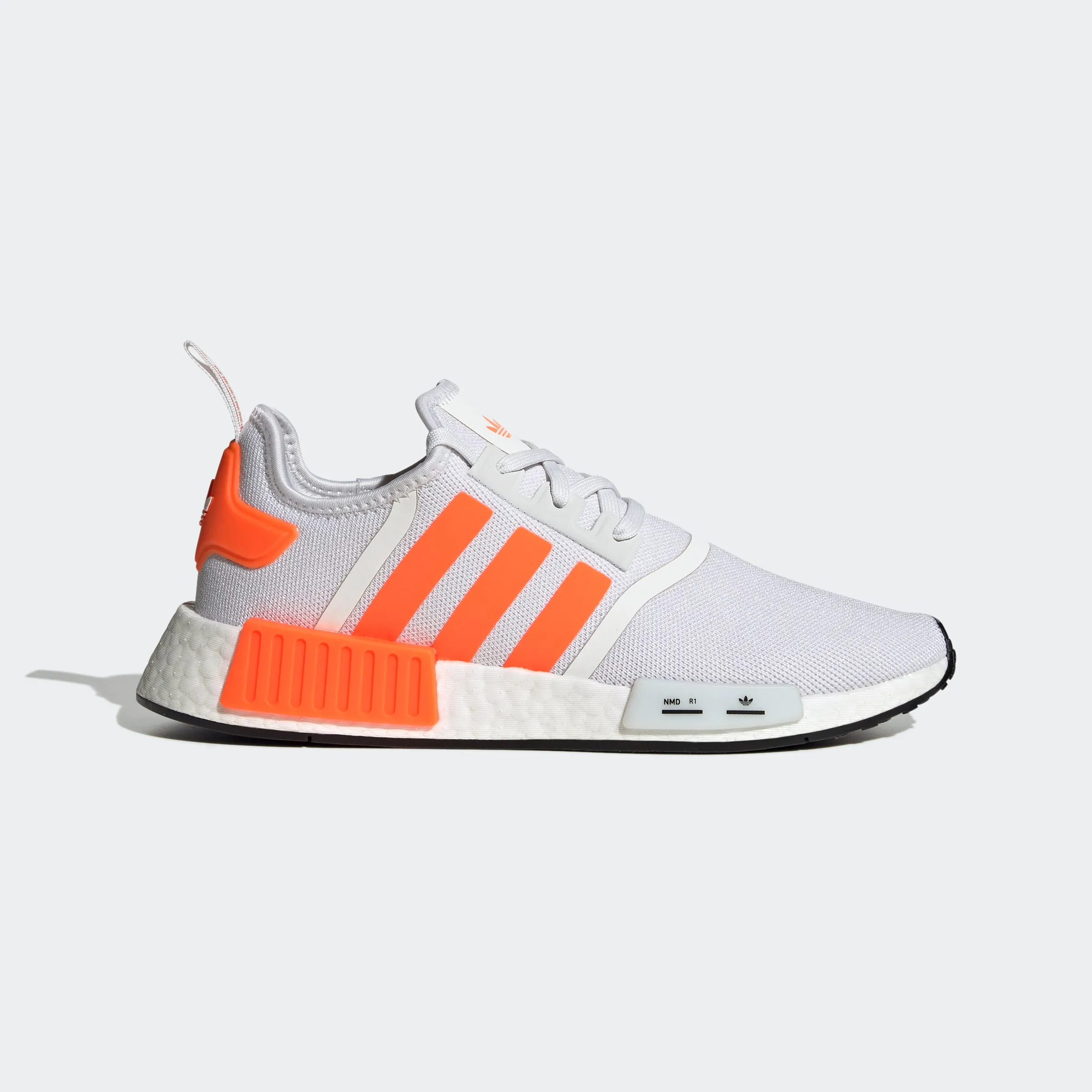 Men's adidas Originals NMD_R1 Shoes Cloud White Orange