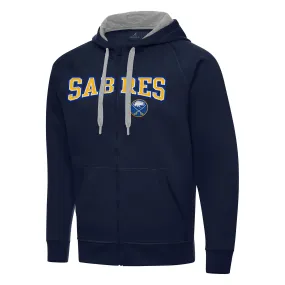 Men's Buffalo Sabres Antigua Navy Big & Tall Victory Full-Zip Hoodie