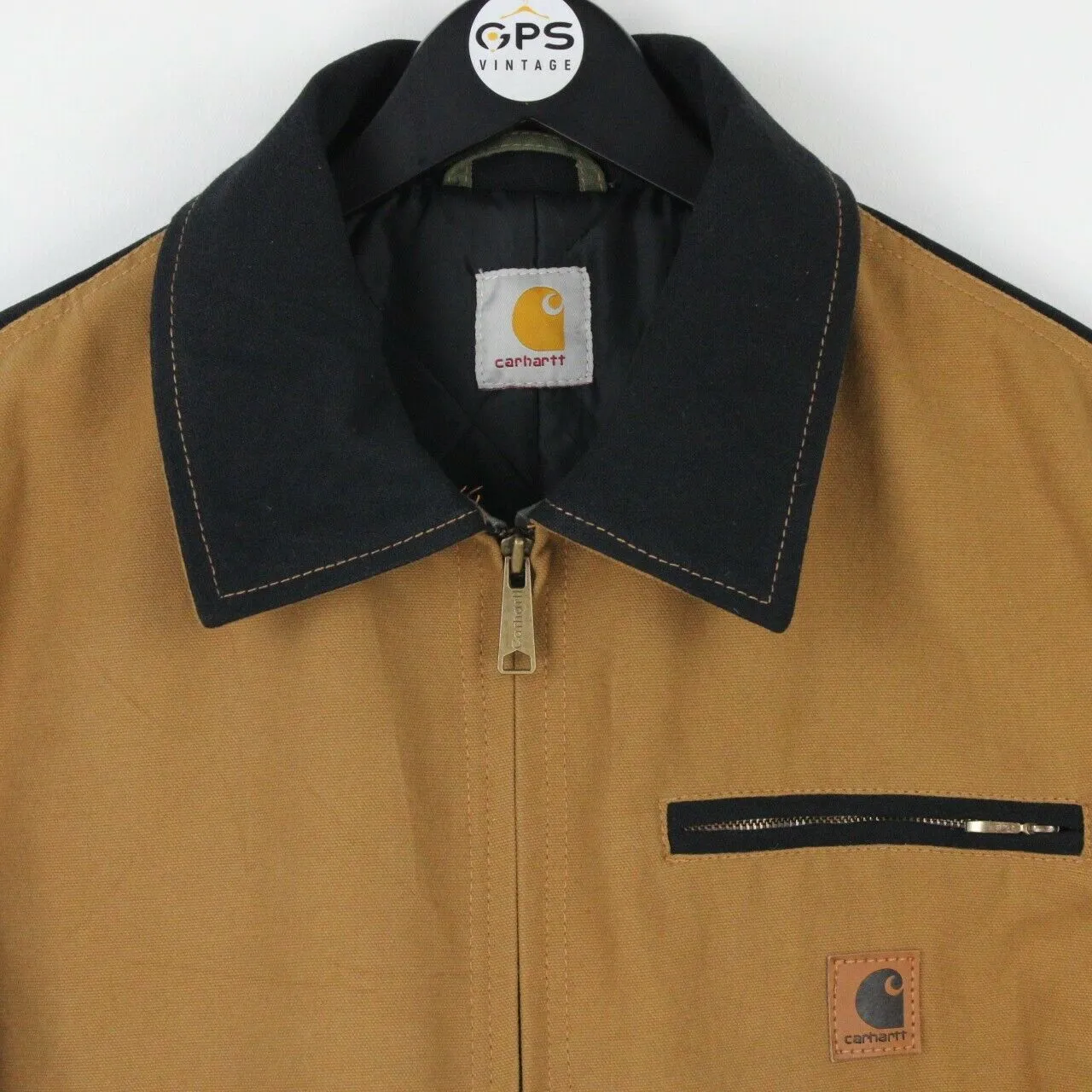 Mens CARHARTT Reworked Duck Detroit Jacket Multicolour | Large