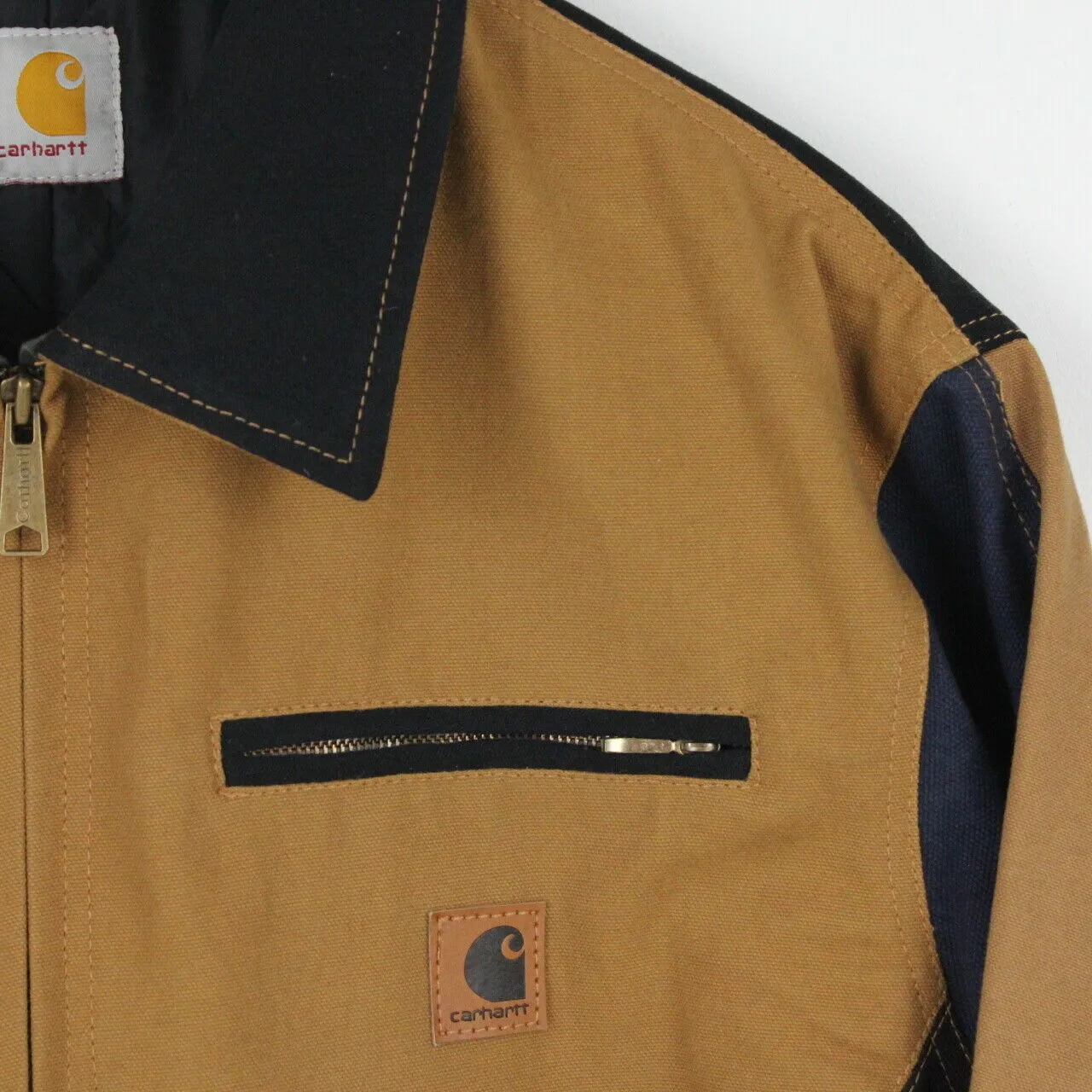 Mens CARHARTT Reworked Duck Detroit Jacket Multicolour | Large