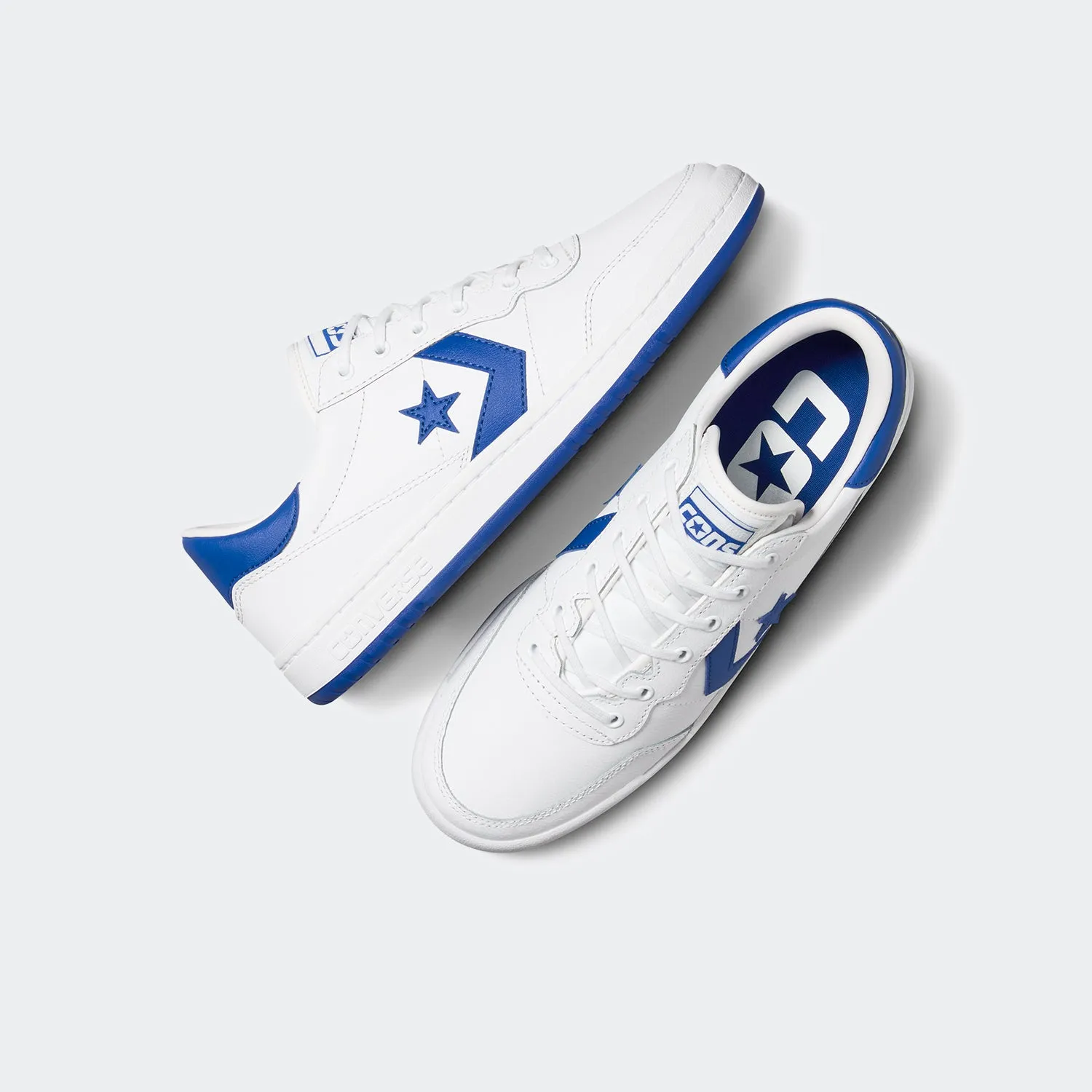 Men's Converse Fastbreak Pro Leather Shoes White/Blue