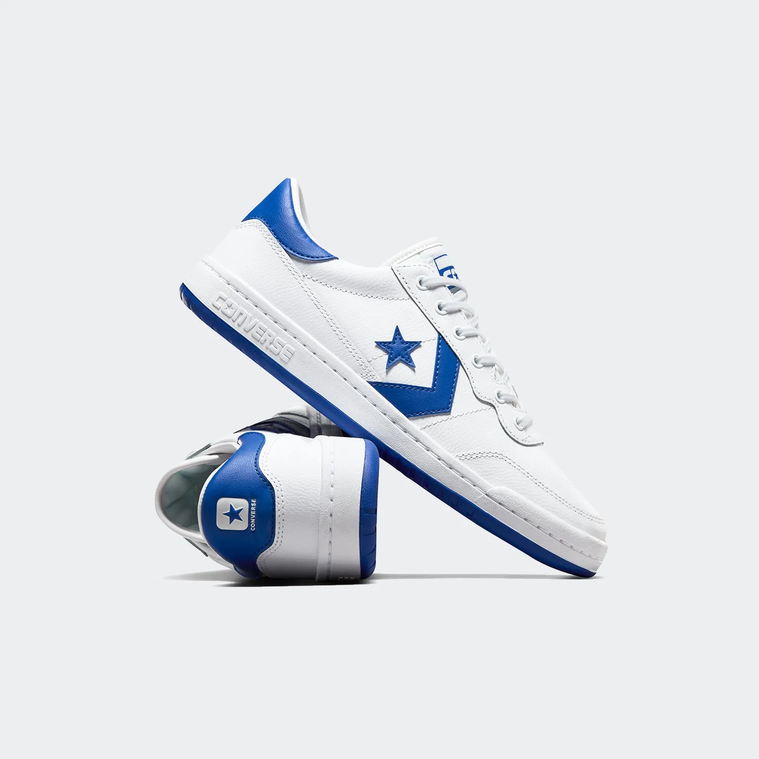 Men's Converse Fastbreak Pro Leather Shoes White/Blue